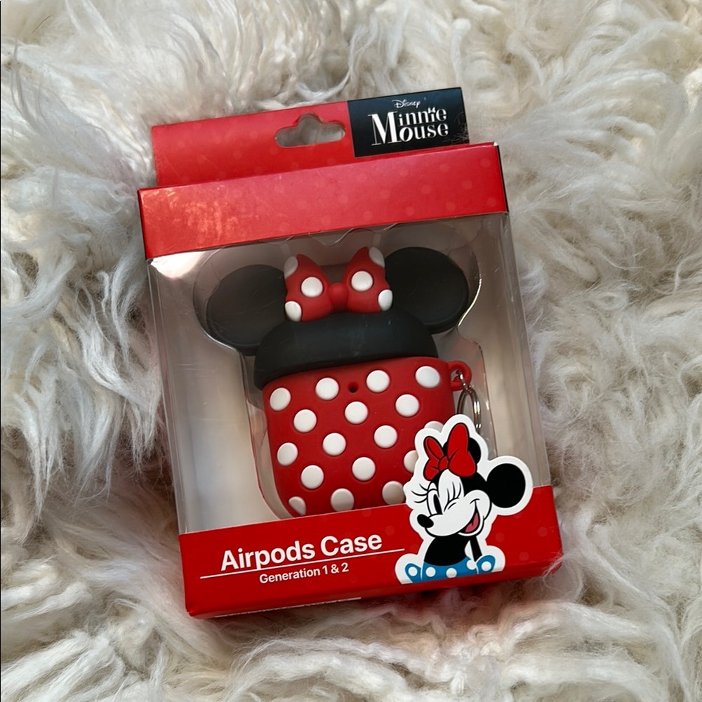 Disney Minnie Mouse Red and White AirPods Case